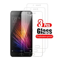 3Pcs Tempered Glass HD On For Xiaomi Mi 5 5S Screen Protector for Xiaomi Mi5 Mi 5S Plus Toughened Glass Shield 2.5D Phone Film