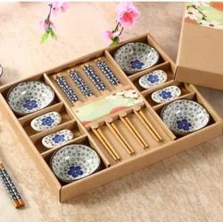 High-End Ceramic Cutlery Sets Chinese Style Sushi Set Japanese Style with Gift Boxes Elegant Tableware Dishes