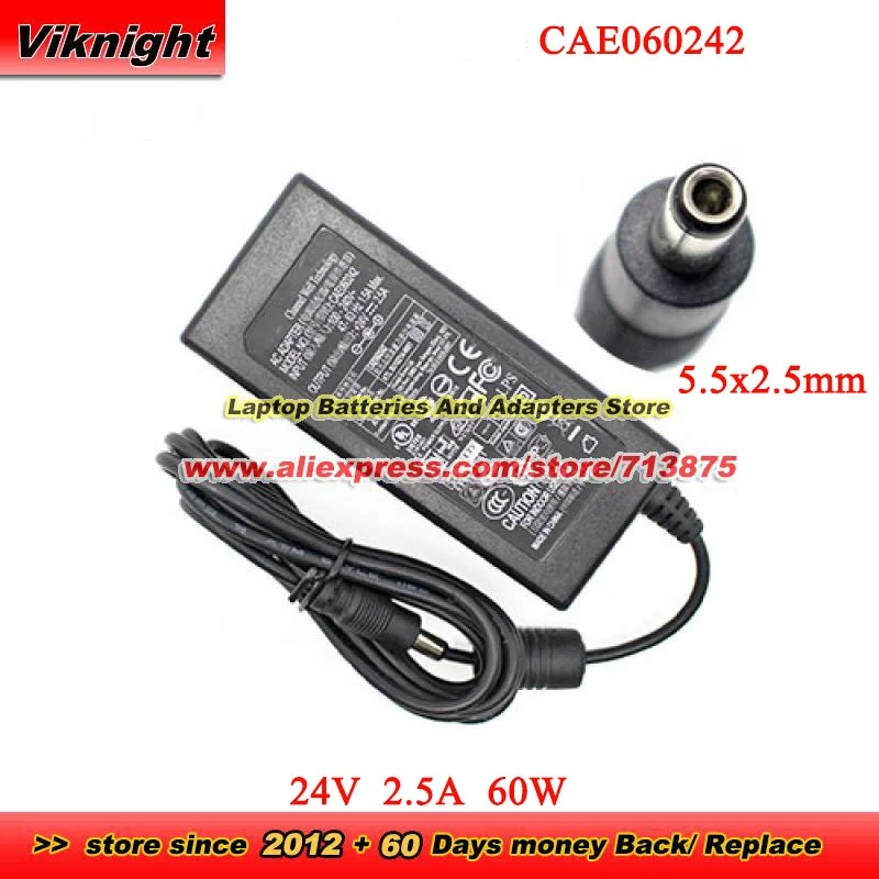 CAE060242 AC Adapter 24V 2.5A 60W Power Supply for Scanner Kodak I2900 Printer I3200 i1120 1150 with 5.5x2.5mm