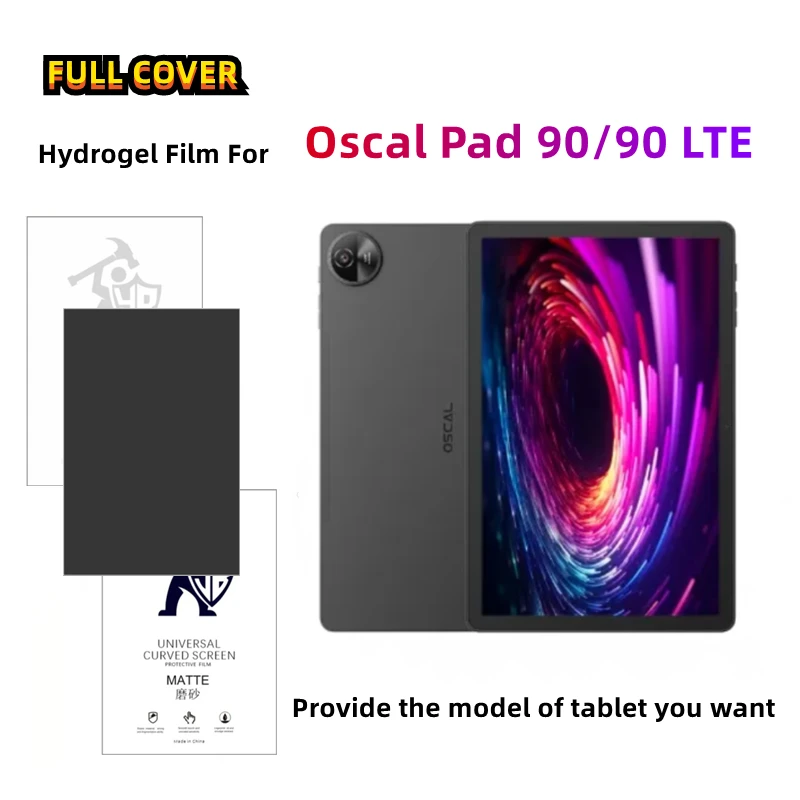 

2pcs Matte Tablets Hydrogel Film For Oscal Pad 90 HD Screen Protector For Oscal Pad 90 LTE Anti Spy Protective Film