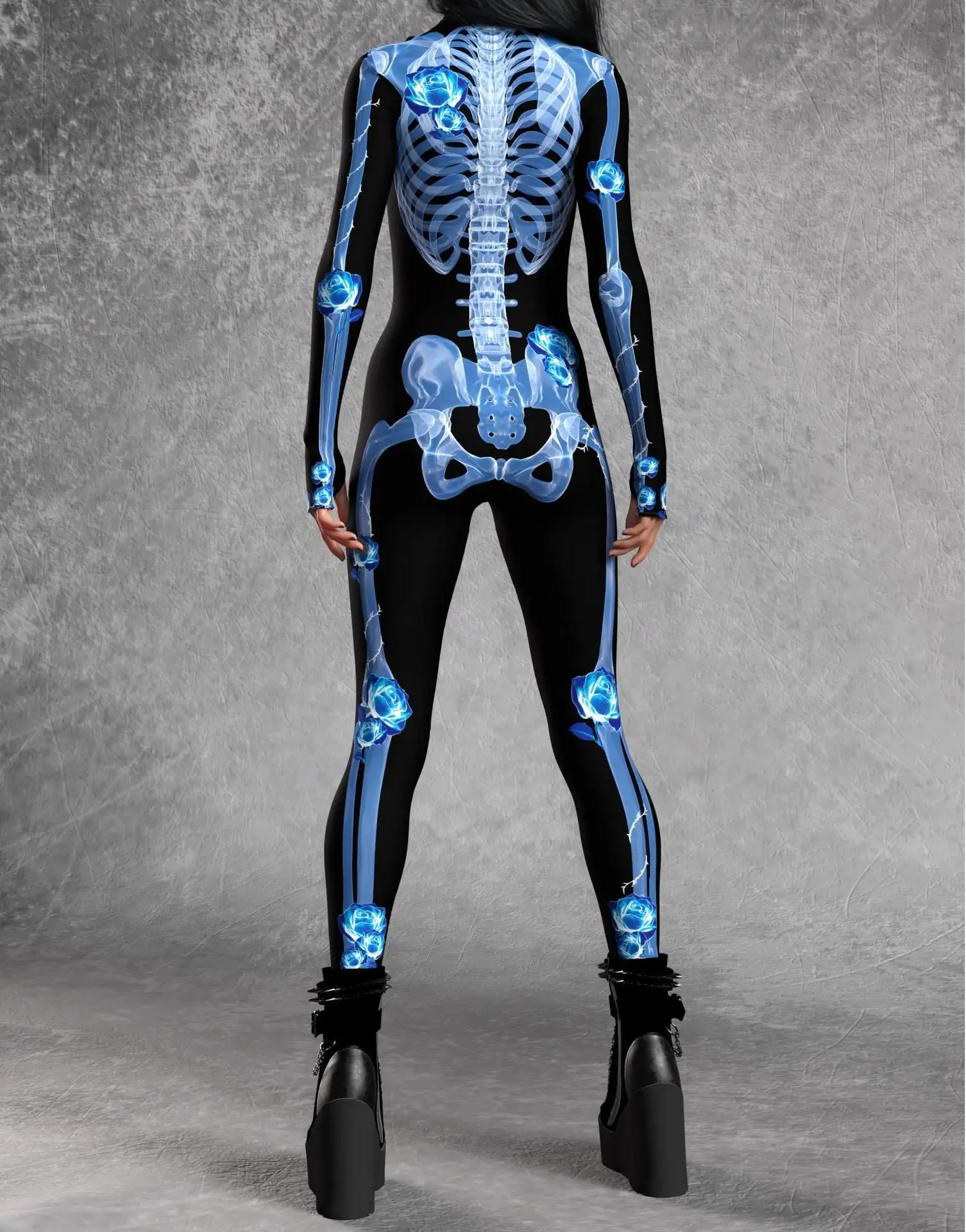 Modischer Rosa Erwachsenen-Damen-Jumpsuit Cosplay-Strumpfhose Punk-Steampunk-Bodysuit Karneval Bühnenauftritte Rollenspiel-Kostüm Neu 2026 – Detail 21