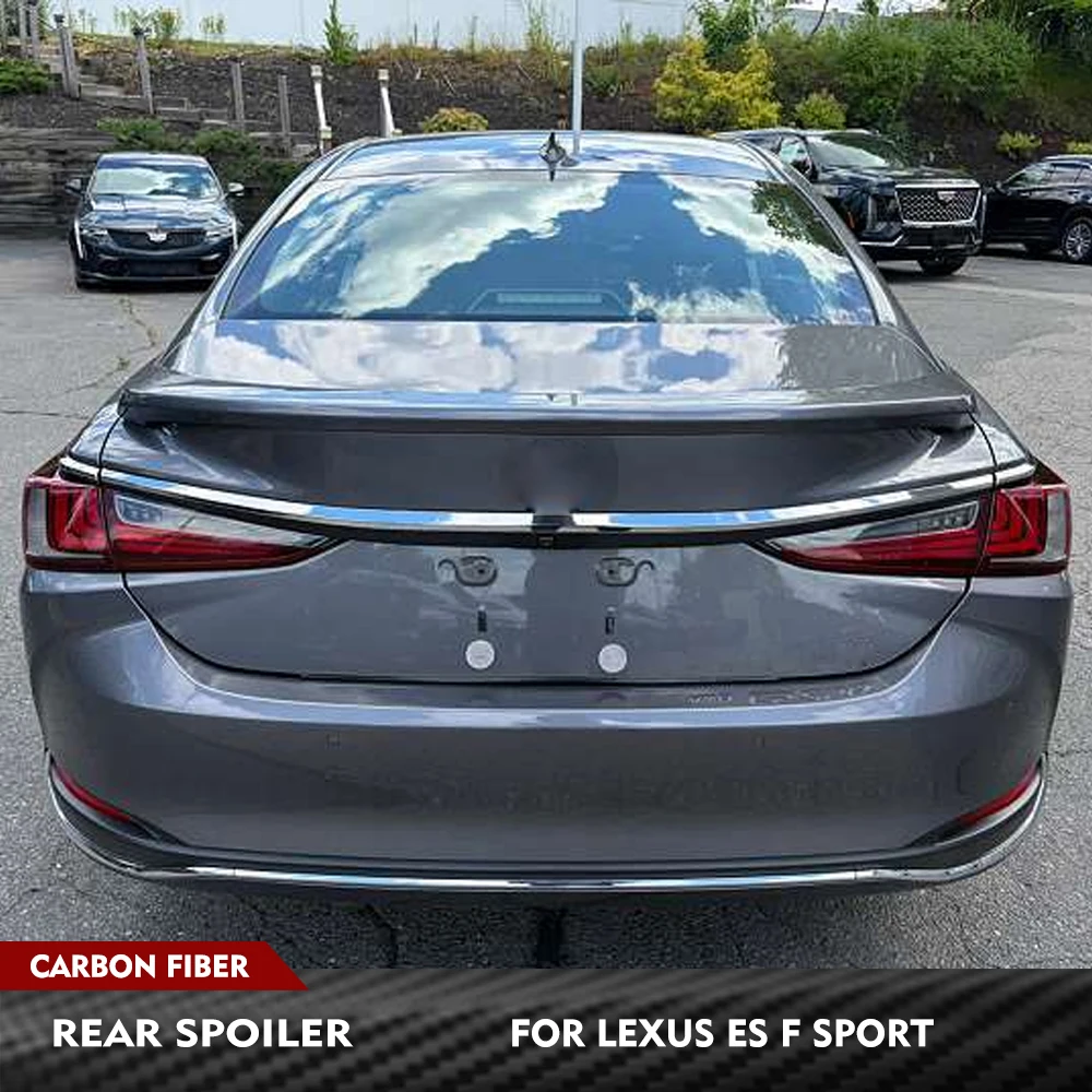 

For Lexus ES F Sport 2018-2021 Car Rear Trunk Lid Spoiler Tail Boot Lid Wing Lip Carbon Fiber Car Rear Trunk Racing Spoiler
