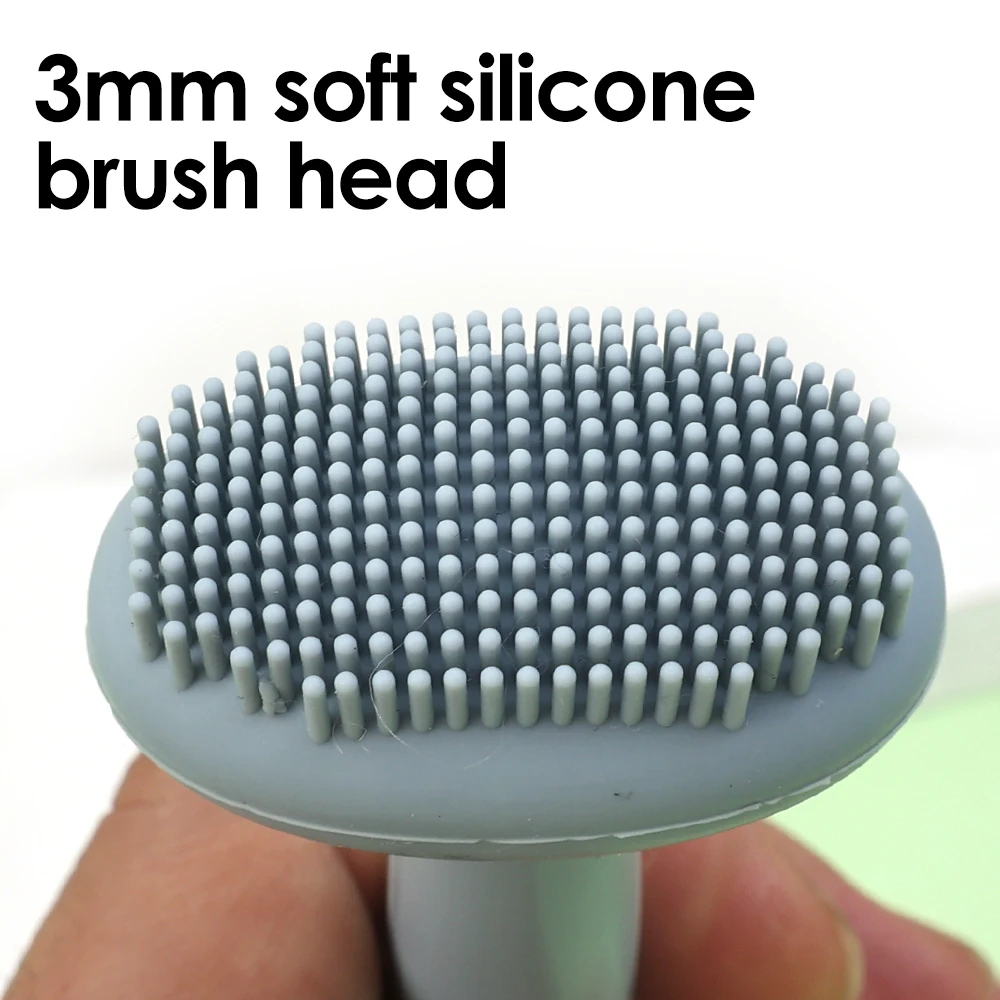 Double Head Silicone Face Wash Brush Soft Mud Film Adjusting Rod Facial Cleanser Blackhead Removing Skin Cleansing Care Tools