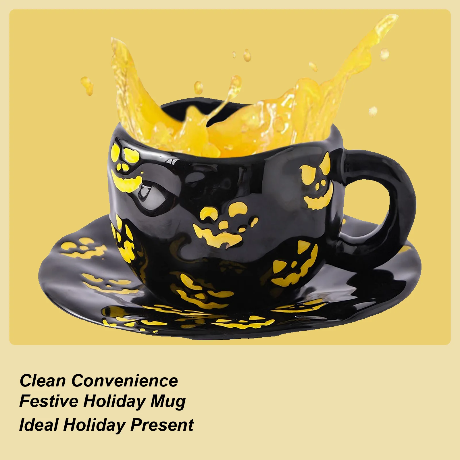 

Halloween coffee Mug Ceramic Irregular Drinking Cups Irregular personality ghost ceramic cup pumpkin bat design water cup