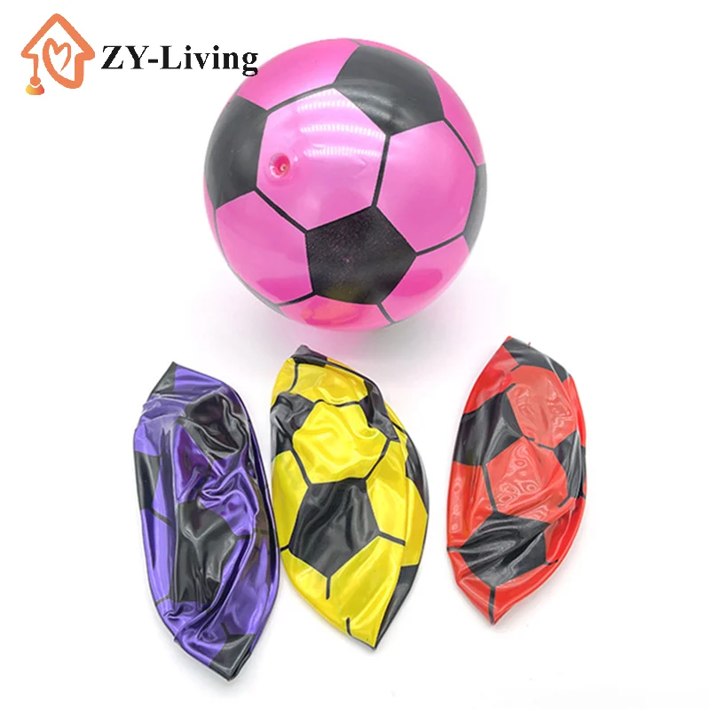 

1 шт. детский футбольный мяч из ПВХ, надувной, для игры в футбол, эластичный, для спортивных матчей - случайный цвет, 22 см