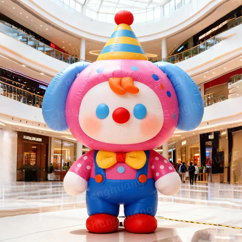 

Надувная кукла-клоун с вентилятором для украшения торговых центров и площадей на открытом воздухе.