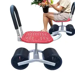 Rolling Garden Seat 360 Degree Rotating Gardening Seat Adjustable Height Steering Handle Gardening Seats For Outdoor Patio Yard