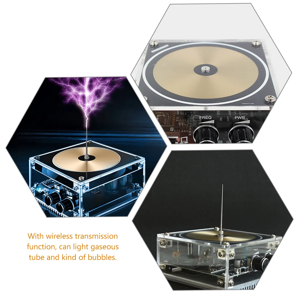 

Coil Musical Kit Electronic Toy Electric Arc Generator Science Experiments Desk Models Adults Office Wireless Transmission