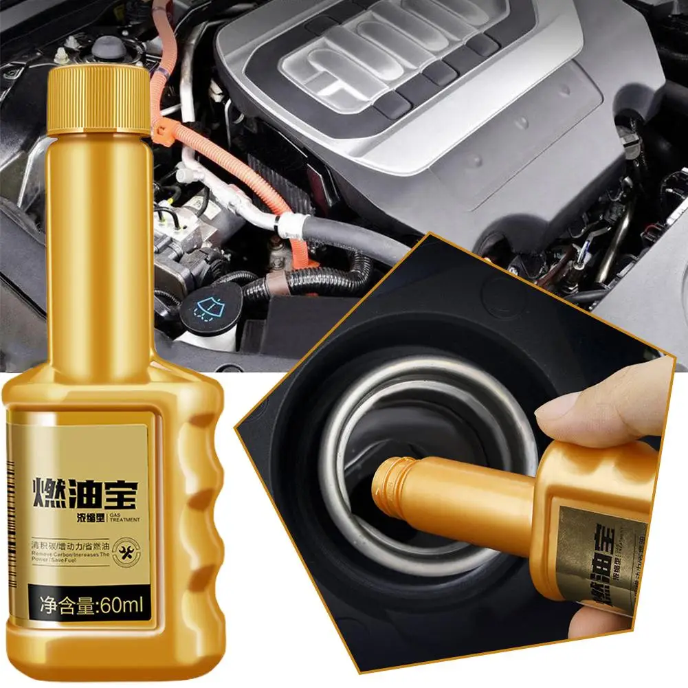 60ml Fuel Treasure Car Engine Cleaner Gasoline Combustion PEA Removal Carbon Decarbonization Enhancer Agent Cleaning Saver V0K4