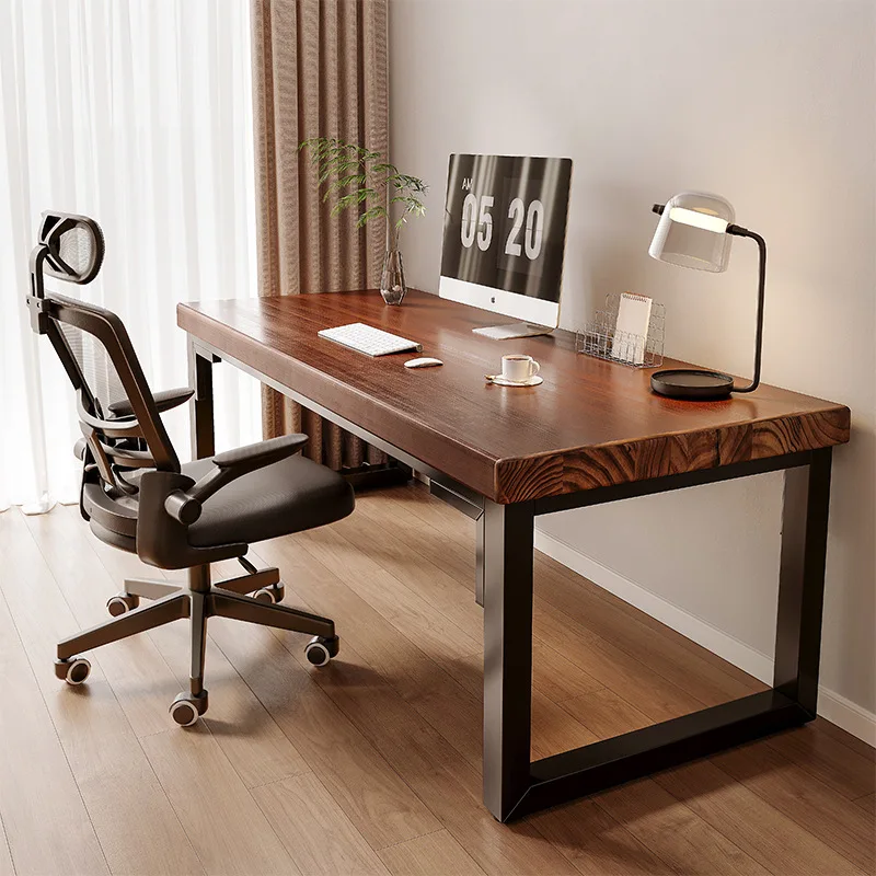 

Solid Wood Computer Desk Desktop Home Desk Student Desk Bedroom Long Table Double E-sports Table Workbench
