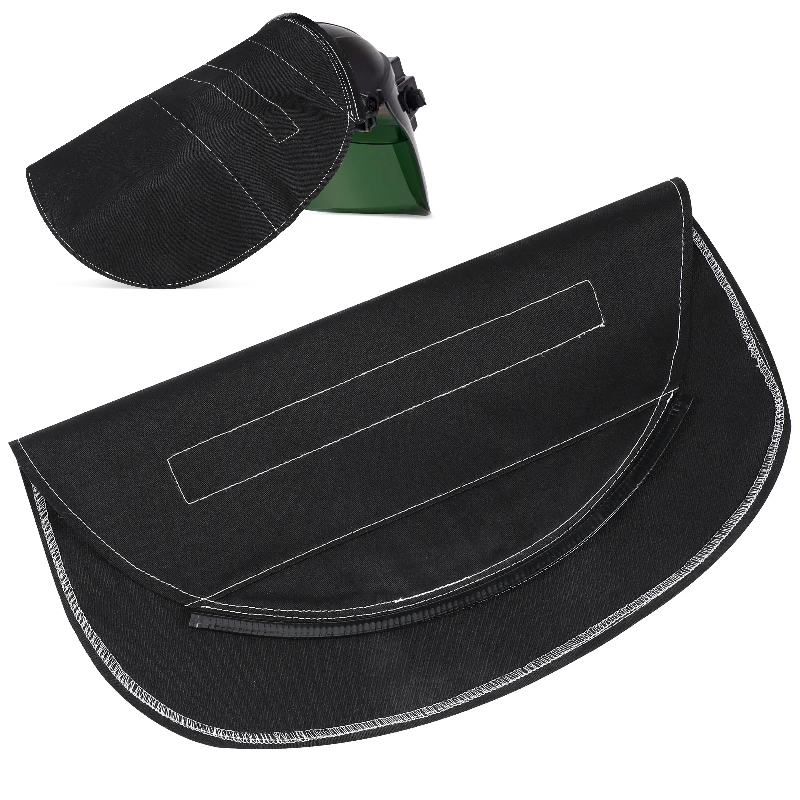 Extended Welding Cover with Enhanced Neck Guard Protection Universal Fit for Prolonged Work Comfortable and Tool-Free