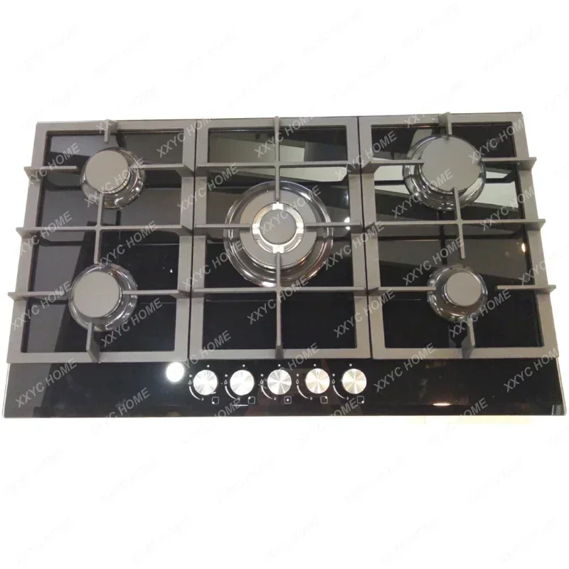 Home Stove Built-in Fierce Fire Cooker With Oven 5 Burner 87CM Stir Frying Cooktop European Style 5 Eyes Gas Stoves For Home