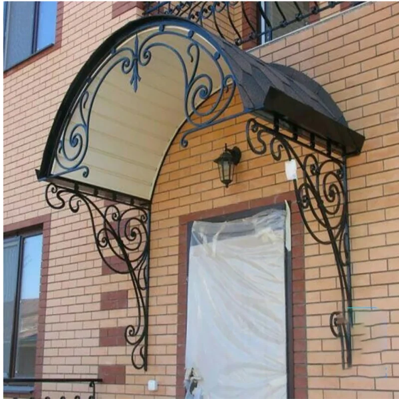 Hot Sale Best Wrought Iron Door Canopy Awning Designed Manufacturer Factory