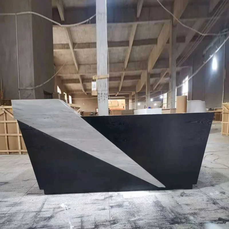 Best-selling Reception Counter Newly Designed White Front Desk Beauty Salon Furniture Small Front Desk