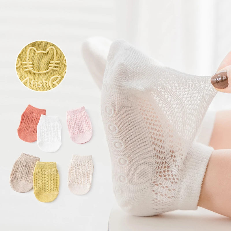 

1pair/Lot Candy Color NewBorn Baby Thin Floor Socks Anti-Slip Ankle Short Socks Unisex Boys Girls Infant First Walker Shoes