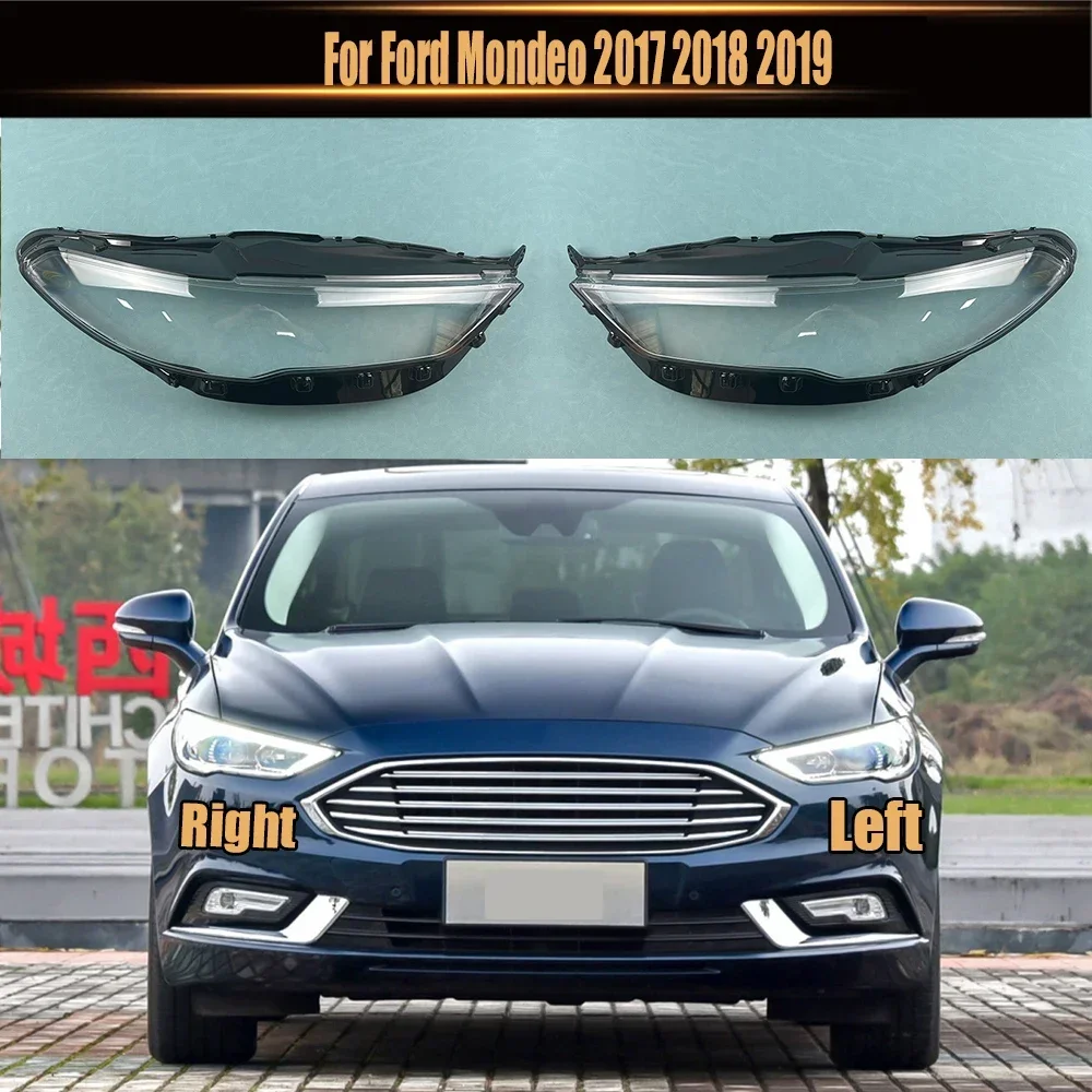 

For Ford Mondeo 2017 2018 2019 Headlight Cover Headlamp Shell Mask Transparent Lampshdade Lens Plexiglass Auto Replacement Parts