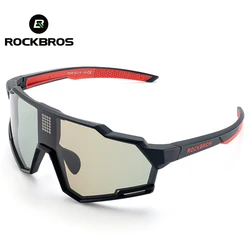 ROCKBROS Cycling Glasses Polarized Electronic Color Change Glasses UV400 Man Women Sunglasses Safety Bike Bicycle Sports Goggles