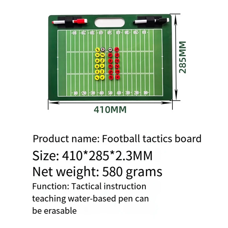 Football Coach Board Football Coach Clipboard Double Sided Coaching Board For Sport Strategizing Techniques Plays Durable