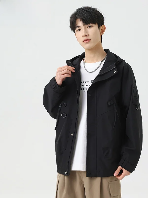 

Мужская свободная ветрозащитная уличная куртка TUCANO, весенне-осенняя новая рабочая одежда с капюшоном, пальто Long Sve на молнии