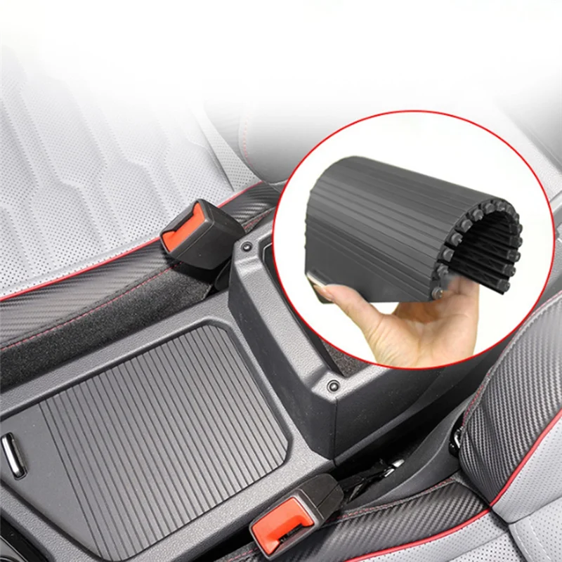 

Car Center Console Cup Holder Slide Roller Blind For VW Tharu 19-24 Tiguan 2017-2024 Armrest Box Cover Panel Curtain
