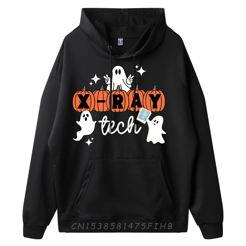 Tech Halloween Technician Squad Xray Tech Pumpkin Camisetas Christmas Long Sleeve Pullover Hoodie For Men