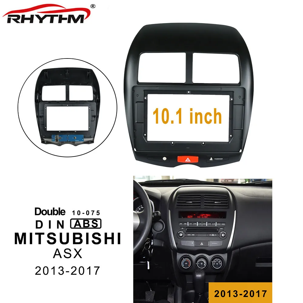

10,1 дюймов для MITSUBISHI ASX 2013-2017, автомобильный комплект для приборной панели, экстренный телефон, Dvd-плеер, рамка, Заводская панель