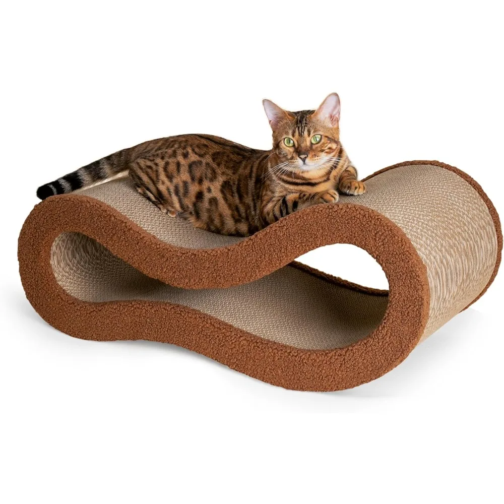 

Cloud Lounge Cat Scratching Pad, Reversible Scratch Board with Natural Curves for Freestyle Scratching & Ergonomic Support, Extr