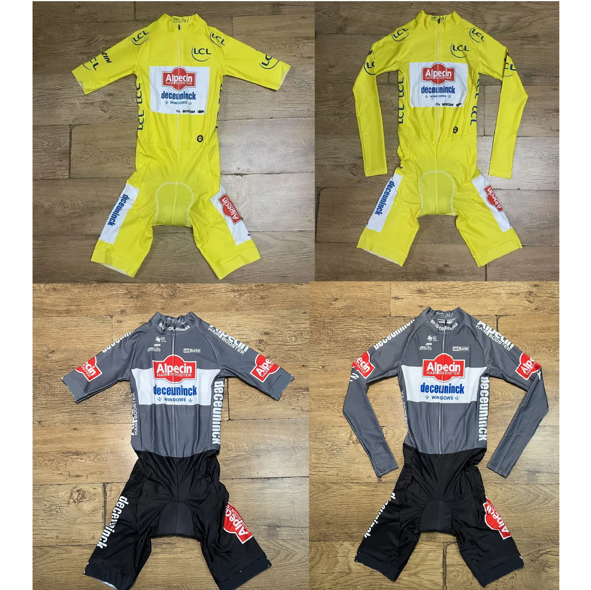 

LASER CUT 2025 Alpecin-Deceuninck TEAM ДЛИННЫЕ ШОРТЫ С РУКАВОМ ВЕЛОСИПЕДНЫЙ комбинезон Боди