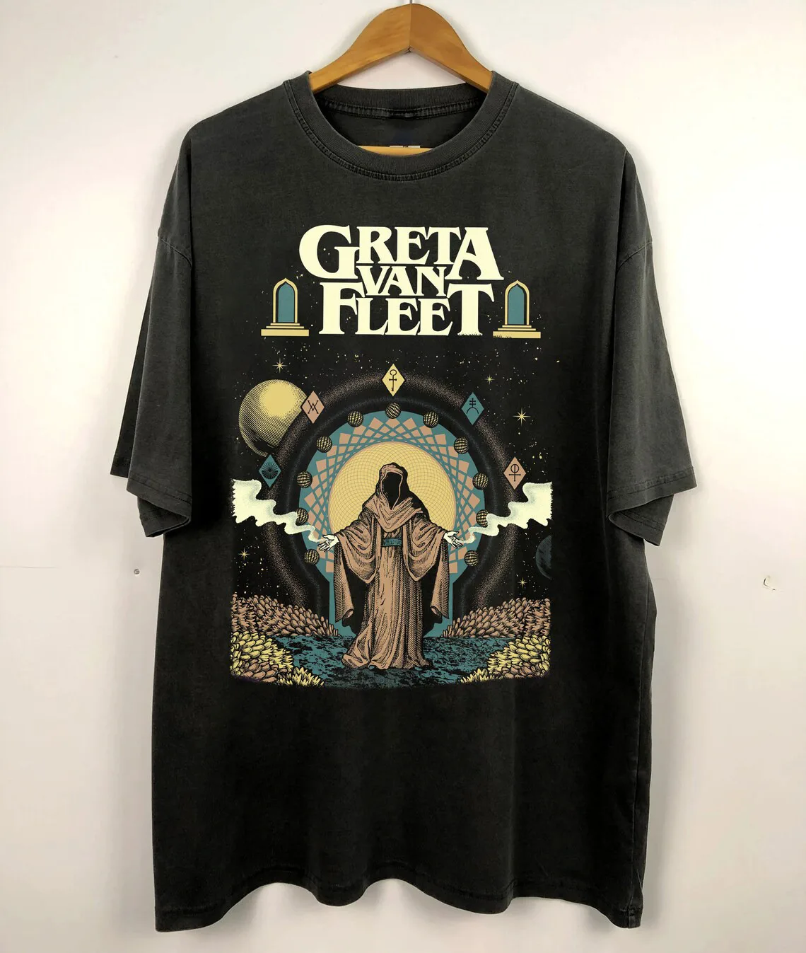 Greta Van Fleet Rock Band World Tour 2024 Unisex T-Shirt Cotton Full Size PP757