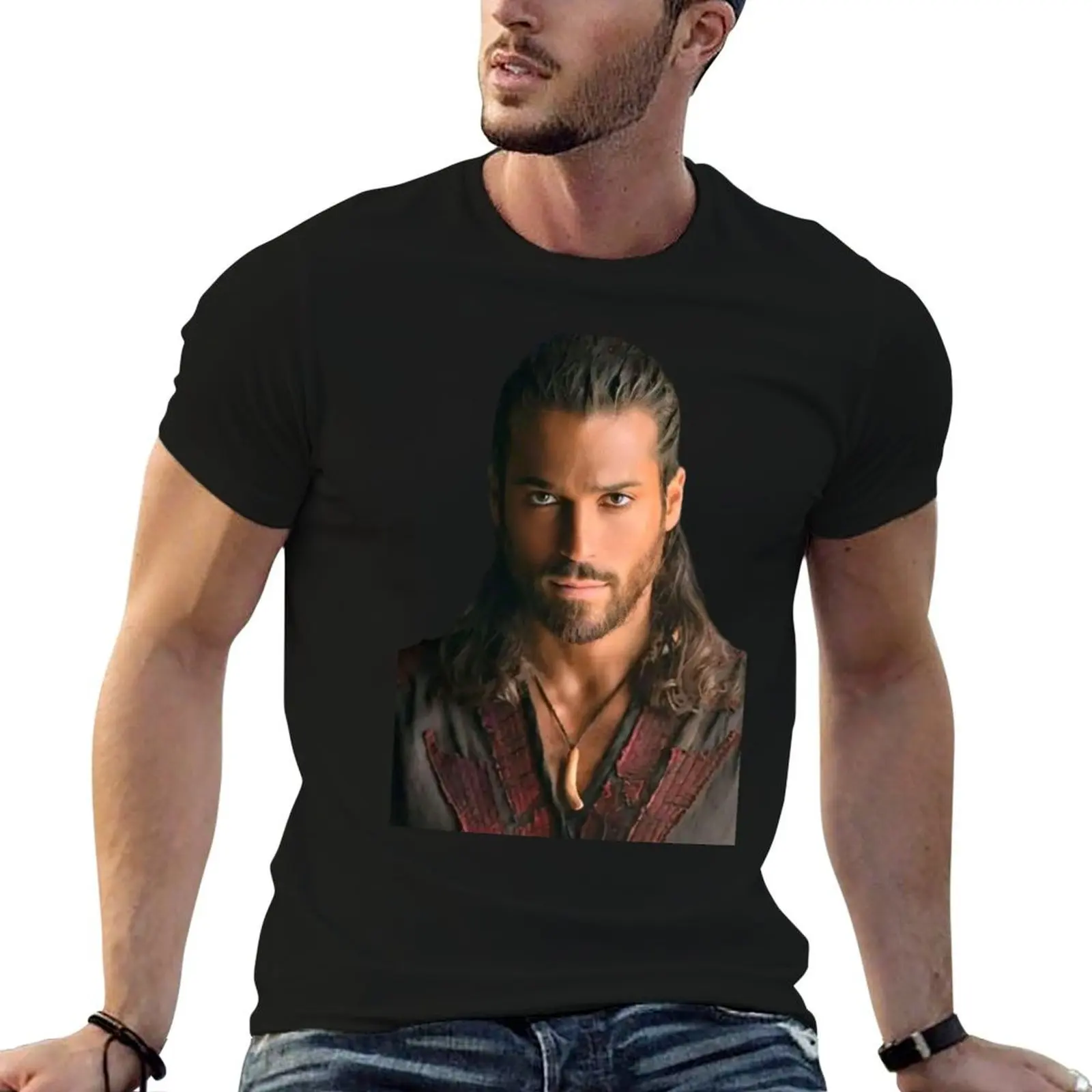 

Can Yaman Sandokan Sticker T-Shirt t shirts for man slim fit man t shirt summer man t shirt graphic T-Shirt