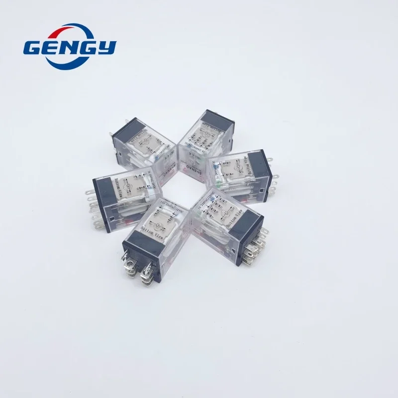 5pcs HH52P 54P 62P JQX-13F/2Z Silver Contact Miniature Coil General Electromagnetic Intermediate Relay Switch MY2NJ MY4NJ LY2NJ