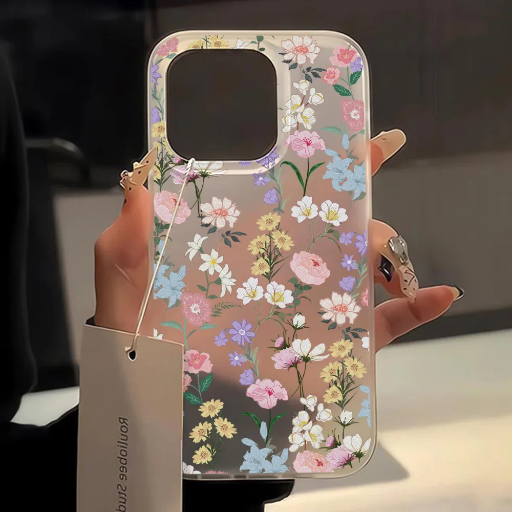 Flower Clear Phone Case For Samsung S26 Ultra S23 S24 S25 Case A57 5g A56 A16 A17 A37 A26 A36 A07 A55 A54 A35 A06 A15 Soft Cover