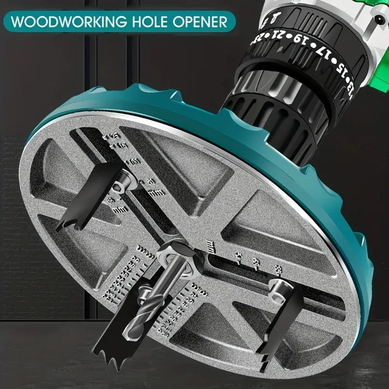 Adjustable Multifunctional Universal Hole Opener Diameter Woodworking Hole Adjustable Opener Diameter Hole Saw 45mm-130mm