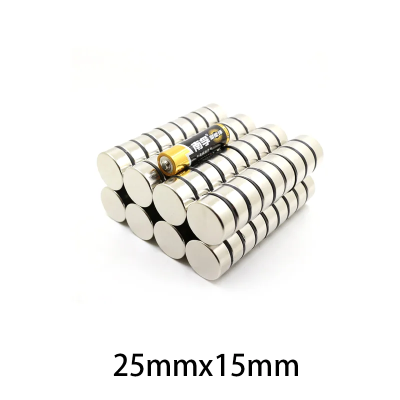 1/2/5/10PCS 25x15mm silná neodym magnetem 25mm x 15mm kolo trvalý magnetem 25*15mm výkonný magnety lamela