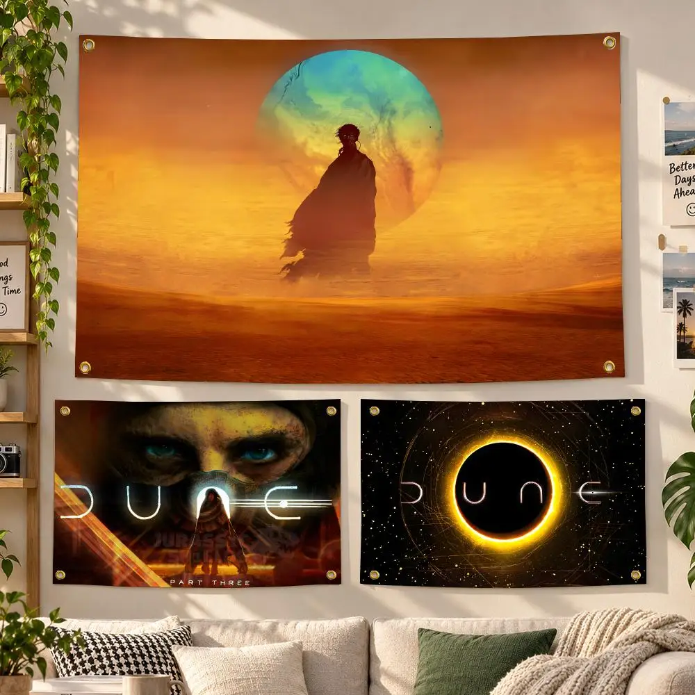 Movie Dune Sci-Fi Flags Personalized Banner Flag Room Dorm Camping Picnic Garage Bar Outdoor Wall Decor