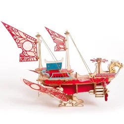 Rompecabezas 3D de avión de fantasía para niños y adultos, modelo de juguete de rompecabezas de madera, Kits de bloques de construcción, juguete de ensamblaje DIY, regalos
