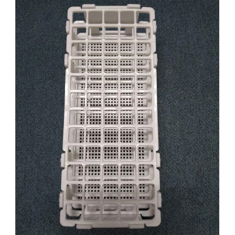 3 Pcs Plastic Test Tube Holders, 60 Holes, For 16 Mm Test Tubes, White, Detachable Lab Test Tube Rack Holder (60 Holes)