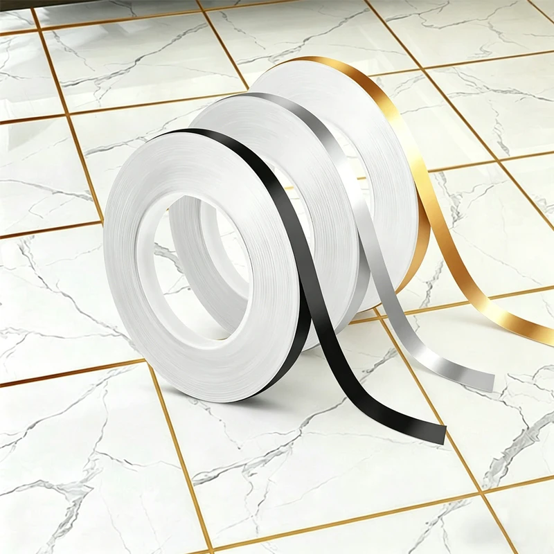 

50M Self Adhesive Polyester Film Tape Washi Metallic Tape for Detailing Accent Graphic Arts For Walls Cars and Boats Trim
