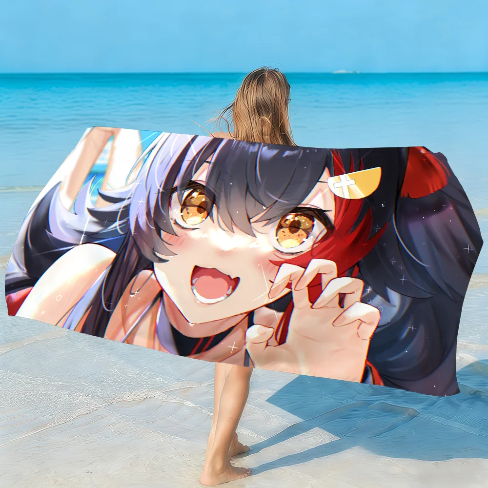 V-Ookami Mio Towel Soft Lightweight Anti-Sand Large Beach Towel Quick-Drying Bath Sports Family
