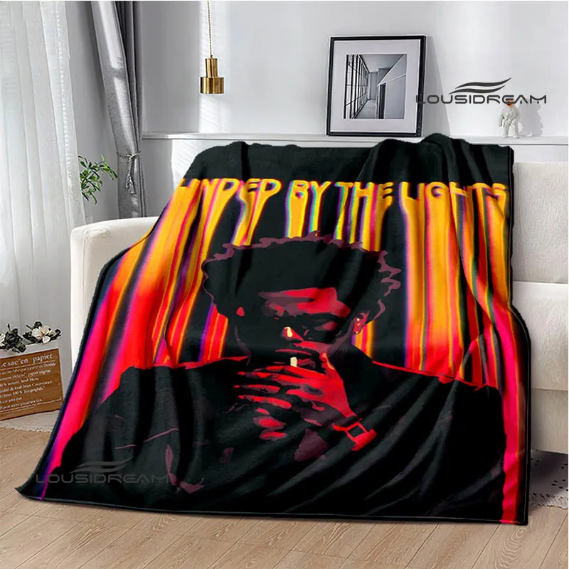 Singer The Weeknd print blankets Flange Warm blanket soft and comfortable home travel bed blanket picnic blankets birthday gift