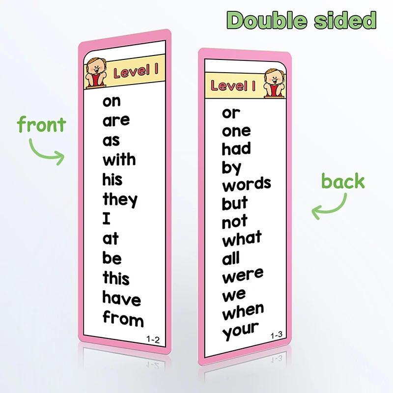 1000 Sight Words Flashcards, Words List Flash Cards, High Frequency Word Lists, ESL Teaching Materials,Vocabulary Building