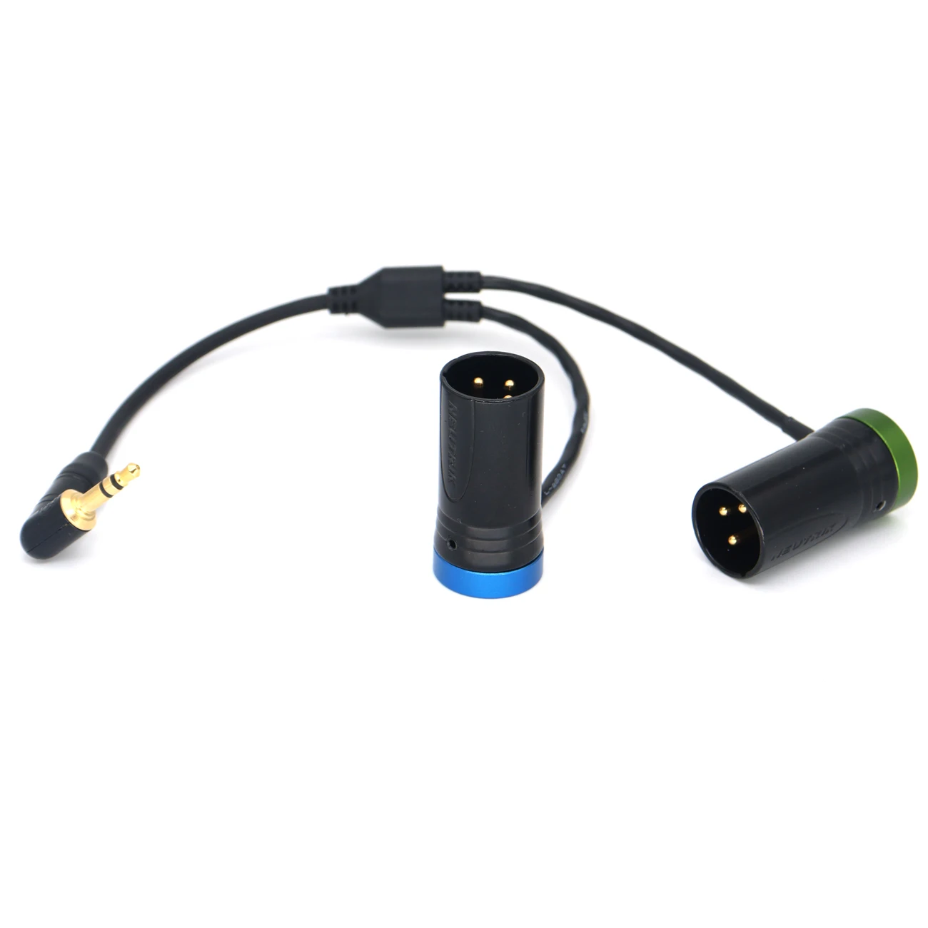 3.5mm TRS to Double Low-Profile XLR 3Pin Male Y Cable for Rode Wireless GO II Dual Channel Wireless Microphone Receiver