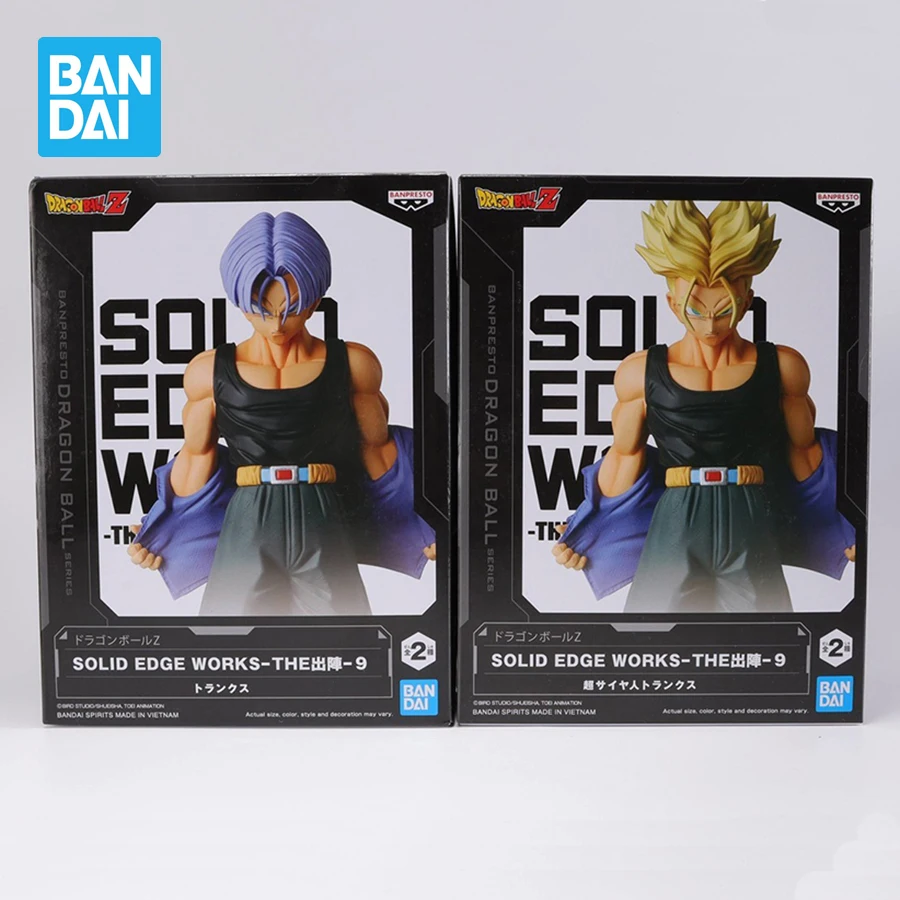 Banpresto Dragon Ball Anime Figurines SOLID EDGE WORKS Super Saiyan Trunks Action Figures DBZ Figurals Collectible Model Toys