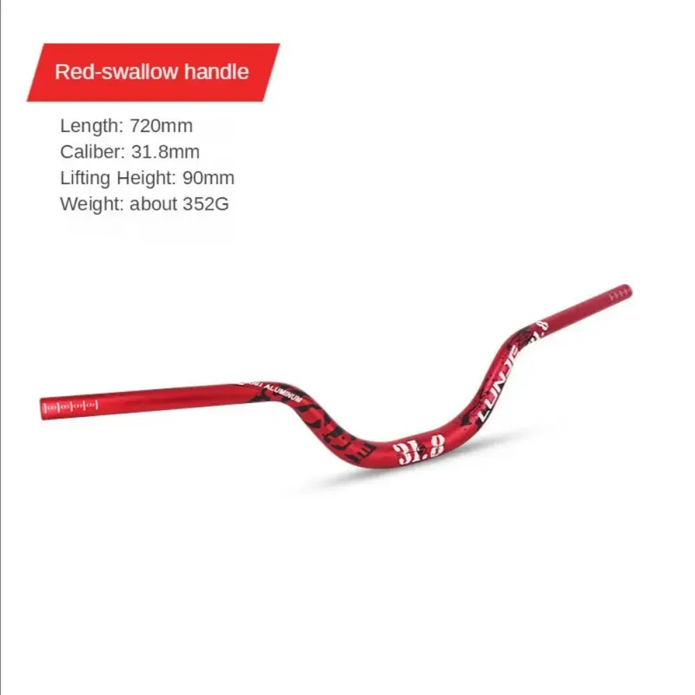 Mountain Bicycle Handle Bar Handlebar 70/90mm Tall Angle Handlebar 720/780mm Handle MTB Accessories MTB Parts Bicycle Handle