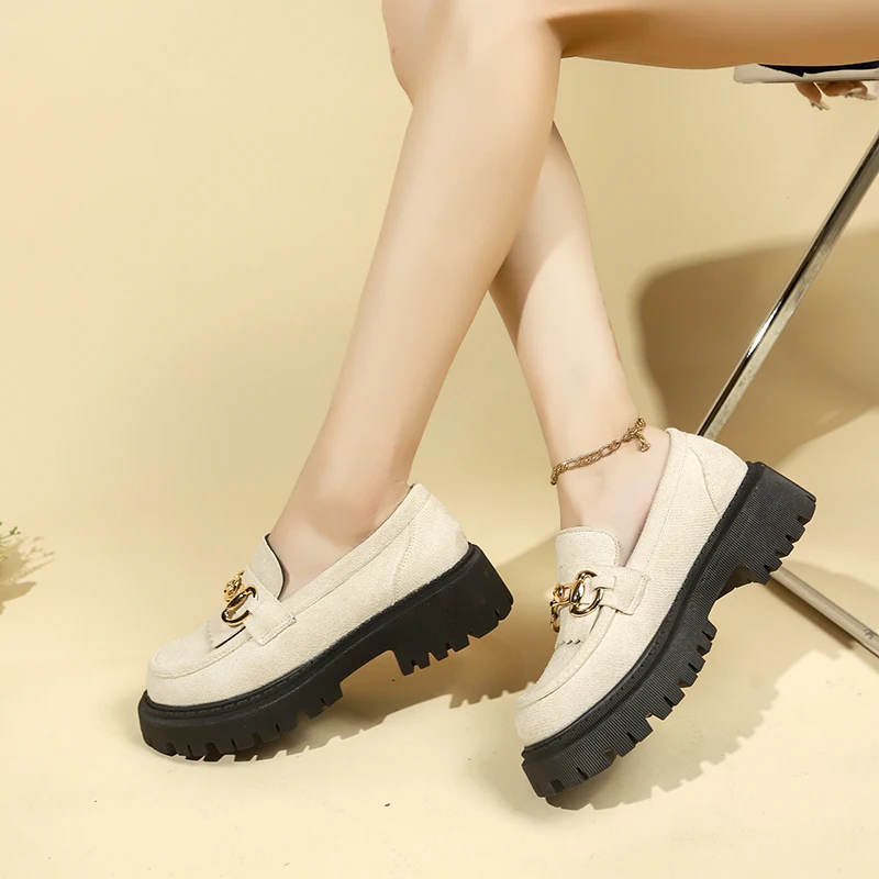 Women Sneakers Autumn Platform British Style Lolita Shoes Low Heel Mary Jane Jk Uniform Shoes Leisure Daily Commuting Sneakers