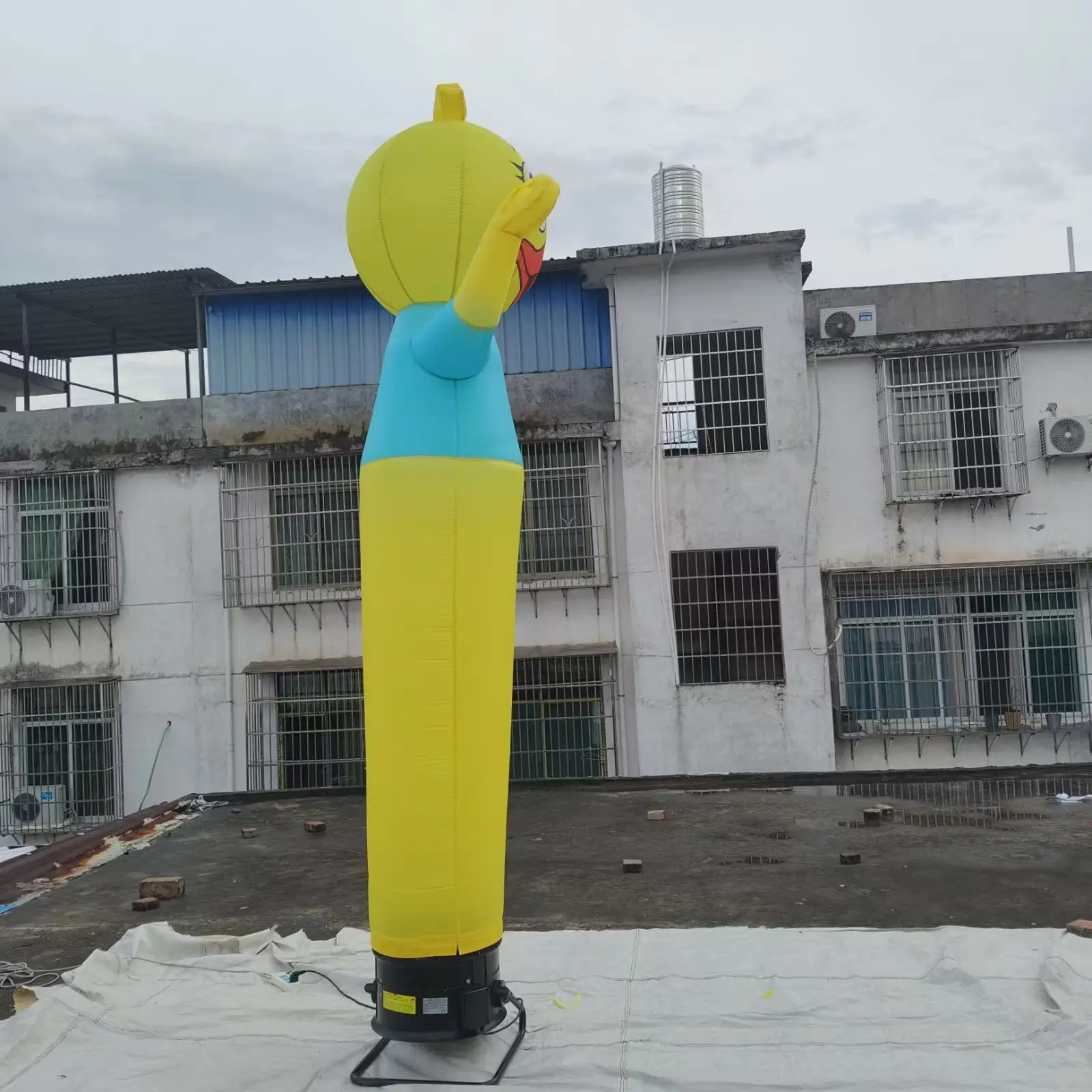 2024 New Little Yellow Duck Inflatable Dancing Star Model