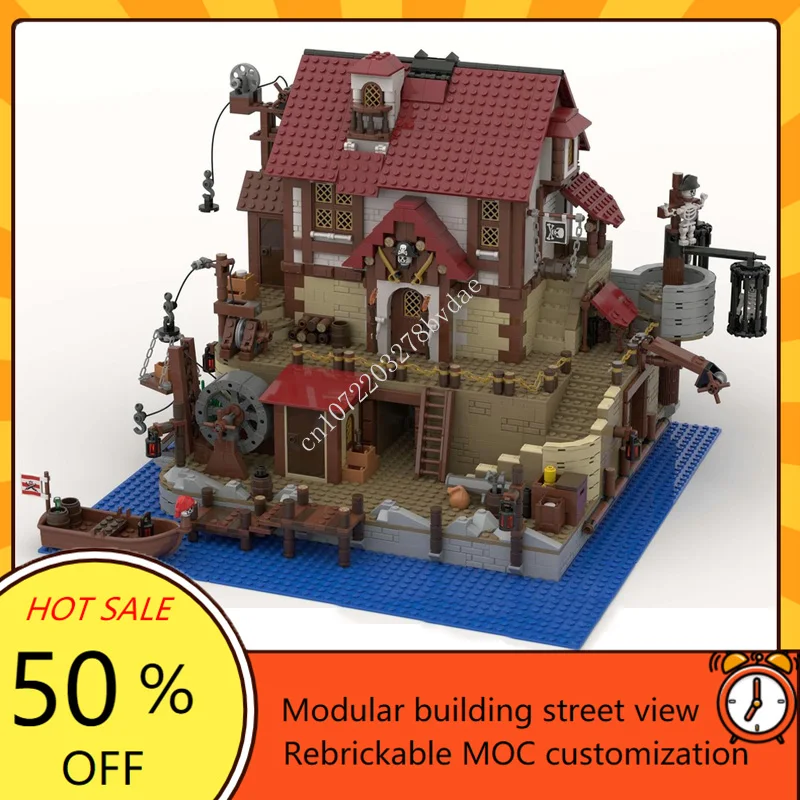 

2092PCS Small Villa 02 Modular MOC Creative street view Model Building Blocks Architecture Education Assembly Model Toys Gifts