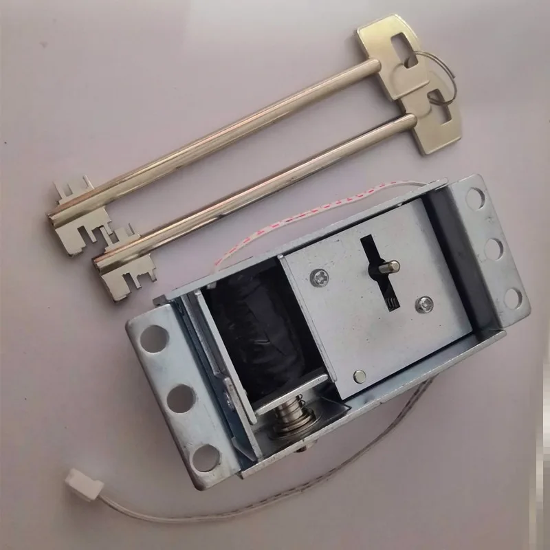 Solenoid Gun Cabinet Lock Blade Valve Safe Accessory with Emergency Key - Home Security Hardware