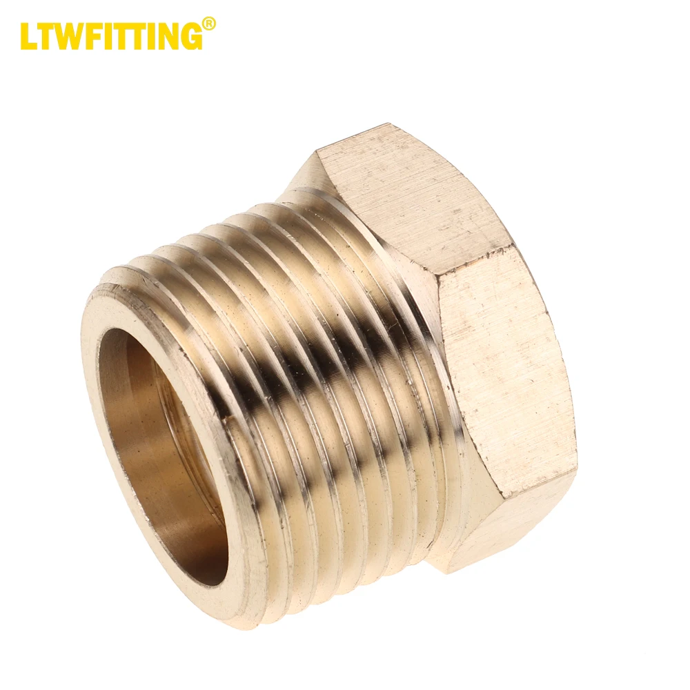 LTWFITTING LF Brass Hex Pipe Bushing Reducer Fittings 3/4