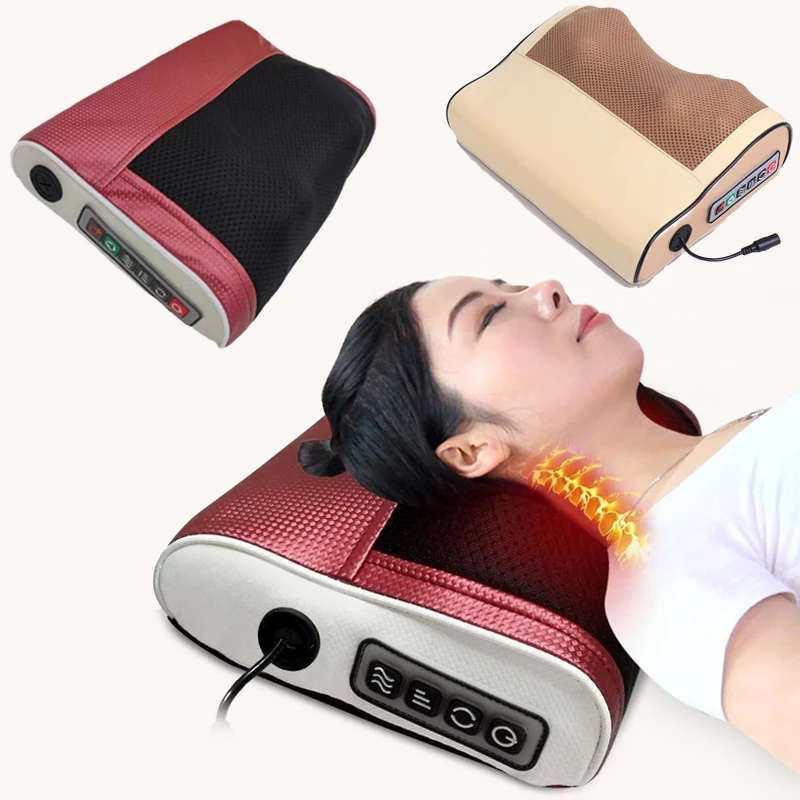 

Многофункциональный массажер для шеи и плеч, бытовой инструмент для разминания шеи и спины с несколькими регулируемыми массажами горячего компресса